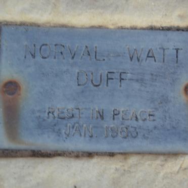 WATT Duff, NORVAL -1983
