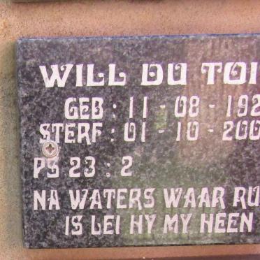 TOIT Will, du 1924-2008