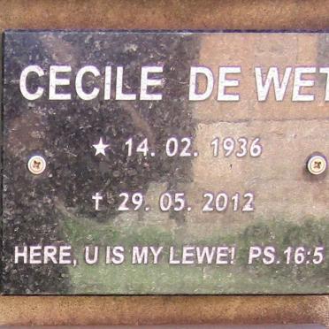 WET Cecile, de 1936-2012