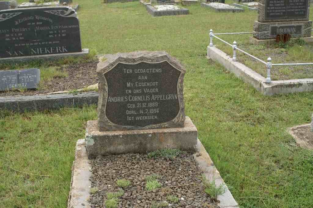 APPELGRYN Andries Cornelis 1889-1956