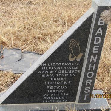 BADENHORST Lourens Petrus 1956-2017