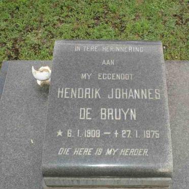 BRUYN Hendrik Johannes, de 1908-1975