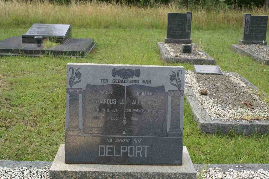DELPORT Gerhardus J. 1897-1959 &amp; Aletha S. SWANEPOEL 1892-1975