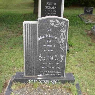 HENNING Susanna C.M. 1896-1986