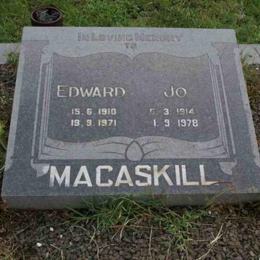 MACASKILL Edward 1910-1971 &amp; Jo 1914-1978
