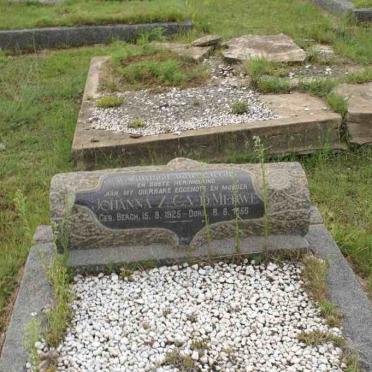 MERWE Johanna Z.C., v.d. nee BERGH 1925-1956