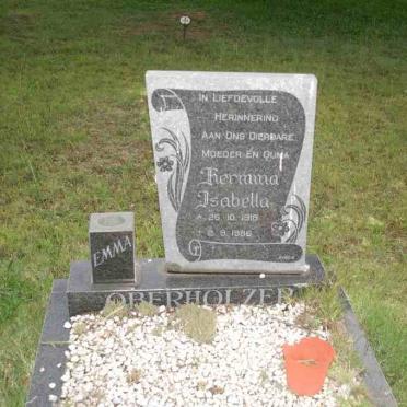 OBERHOLZER Hermina Isabella 1918-1986