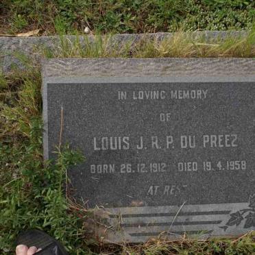 PREEZ Louis J.R.P., du 1912-1958