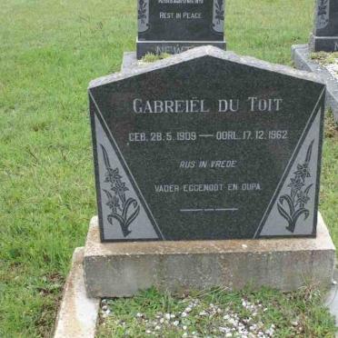 TOIT Gabreiël, du 1909-1962