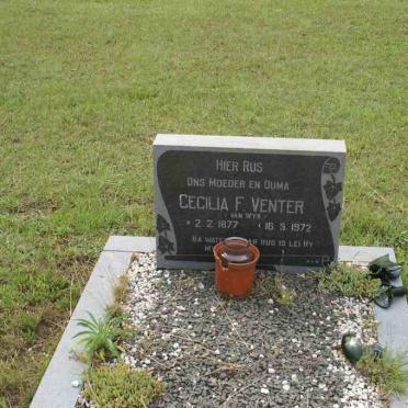 VENTER Cecilia F. nee VAN WYK 1877-1972
