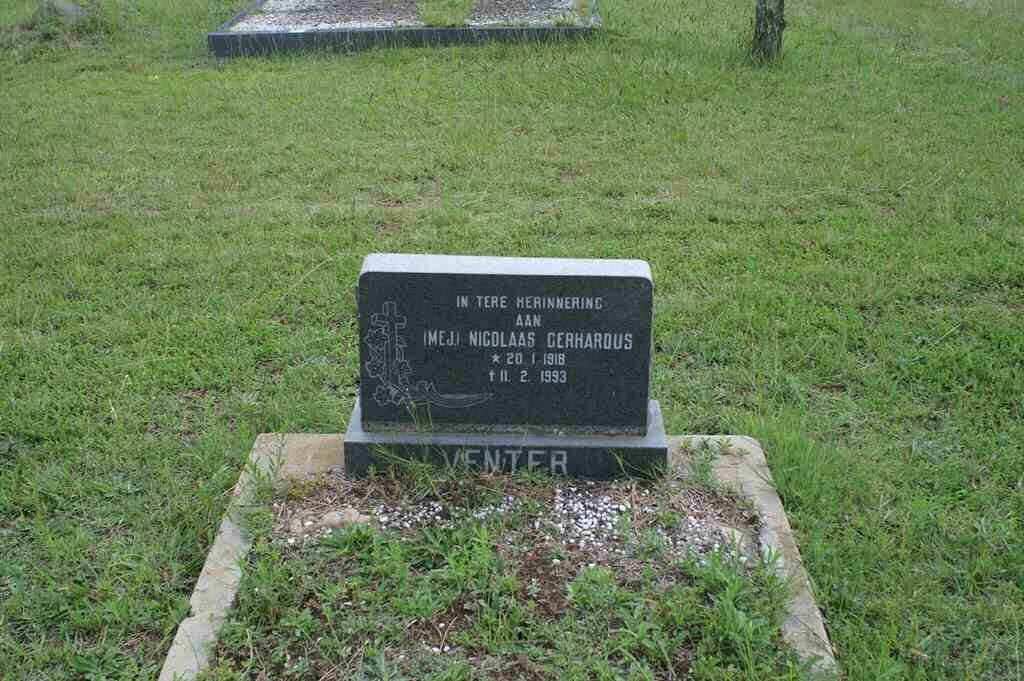 VENTER Nicolaas Gerhardus 1918-1993