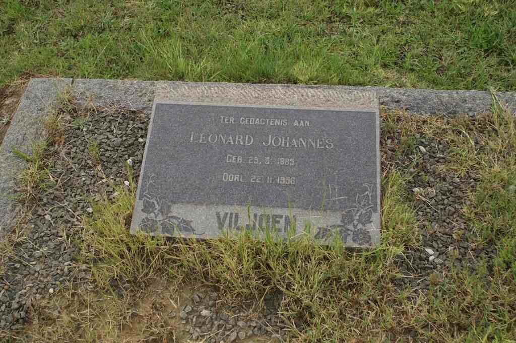 VILJOEN Leonard Johannes 1885-1956