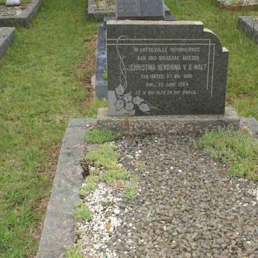 WALT Christina Hendrina, v.d. nee BREED 1880-1964