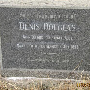 DOUGLAS Denis 1901-1945