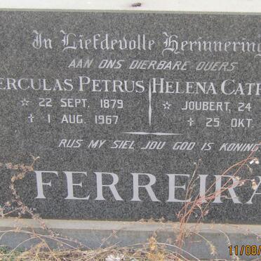 FERREIRA Herculas Petrus 1879-1967 &amp; Helena Catharina JOUBERT 1889-1971