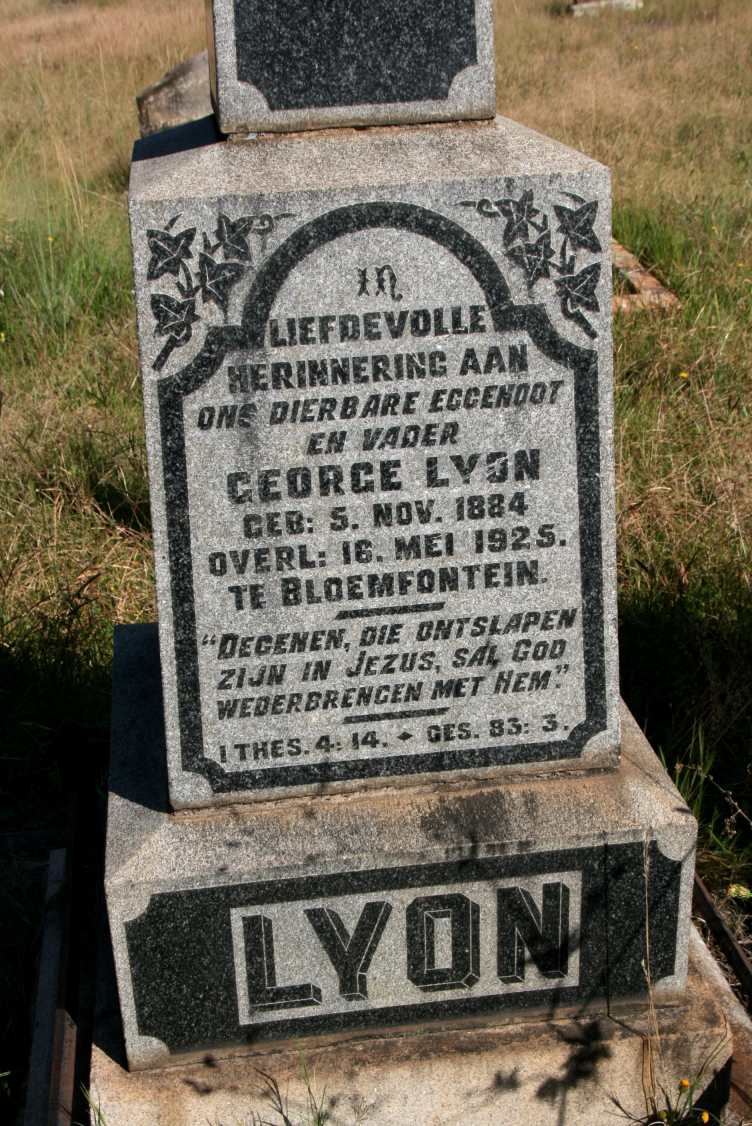 LYON George 1884-1925