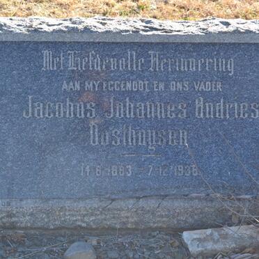 OOSTHUYSEN Jacobus Johannes Andries 1893-193?