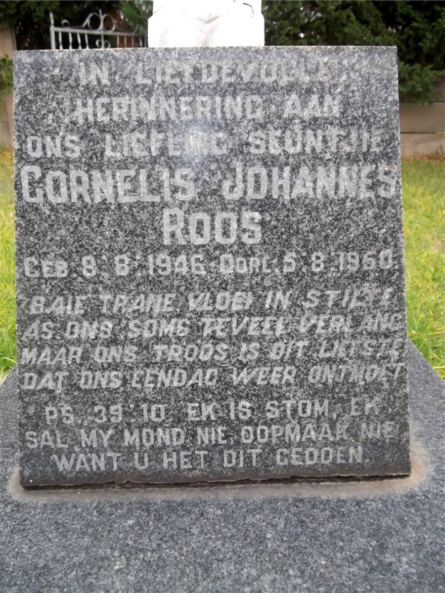 ROOS Cornelis Johannes 1946-1950