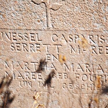 MAREE Wessel Casparis Serrett &amp; Martha Maria FOURIE