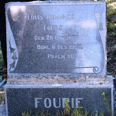 FOURIE Louis Johannes 1873-1952