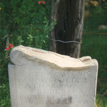 KRIEL Catharina Frederika nee BOSHOFF 1813-1893