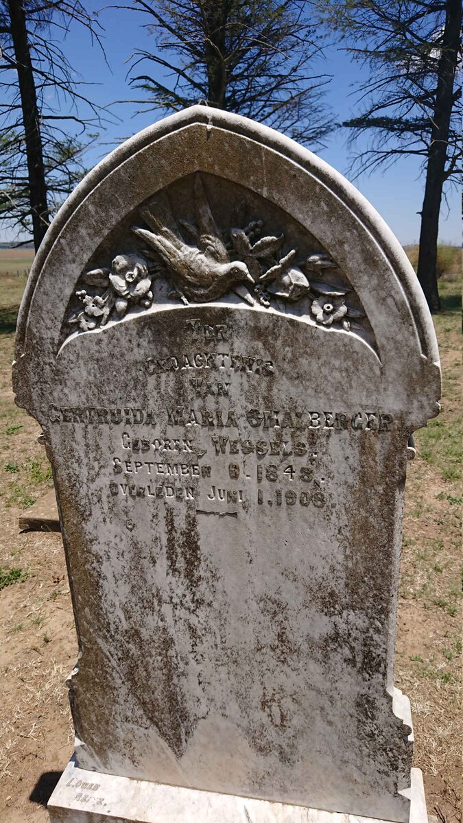 SMALBERGER Gertruida Maria nee WESSELS 1848-1908