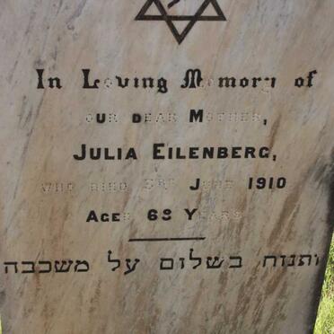 EILENBERG Julia -1910