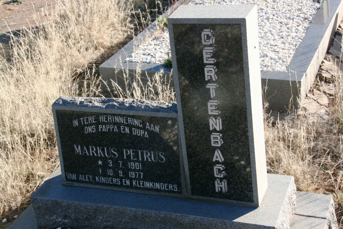 GERTENBACH Markus Petrus 1901-1977