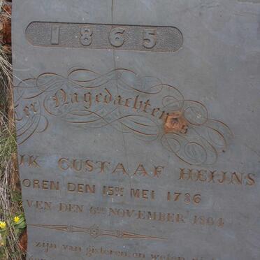 HEIJNS Fredrik Gustaaf 1786-1864 &amp; Johanna El?