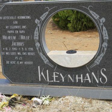 KLEYNHANS Wilhelm Jacobus 1946-1996