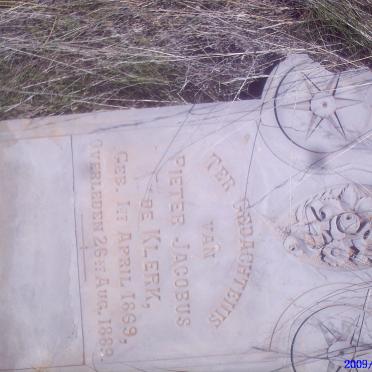 KLERK Pieter Jacobus, de 1869-1889