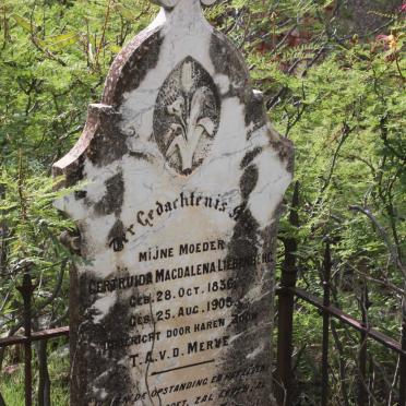 LIEBENBERG Gertruida Magdalena 1836-1905 