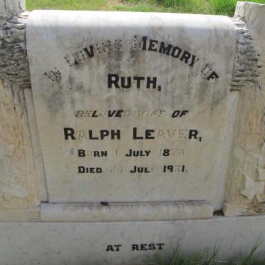 LEAVER Ruth 1878-1931