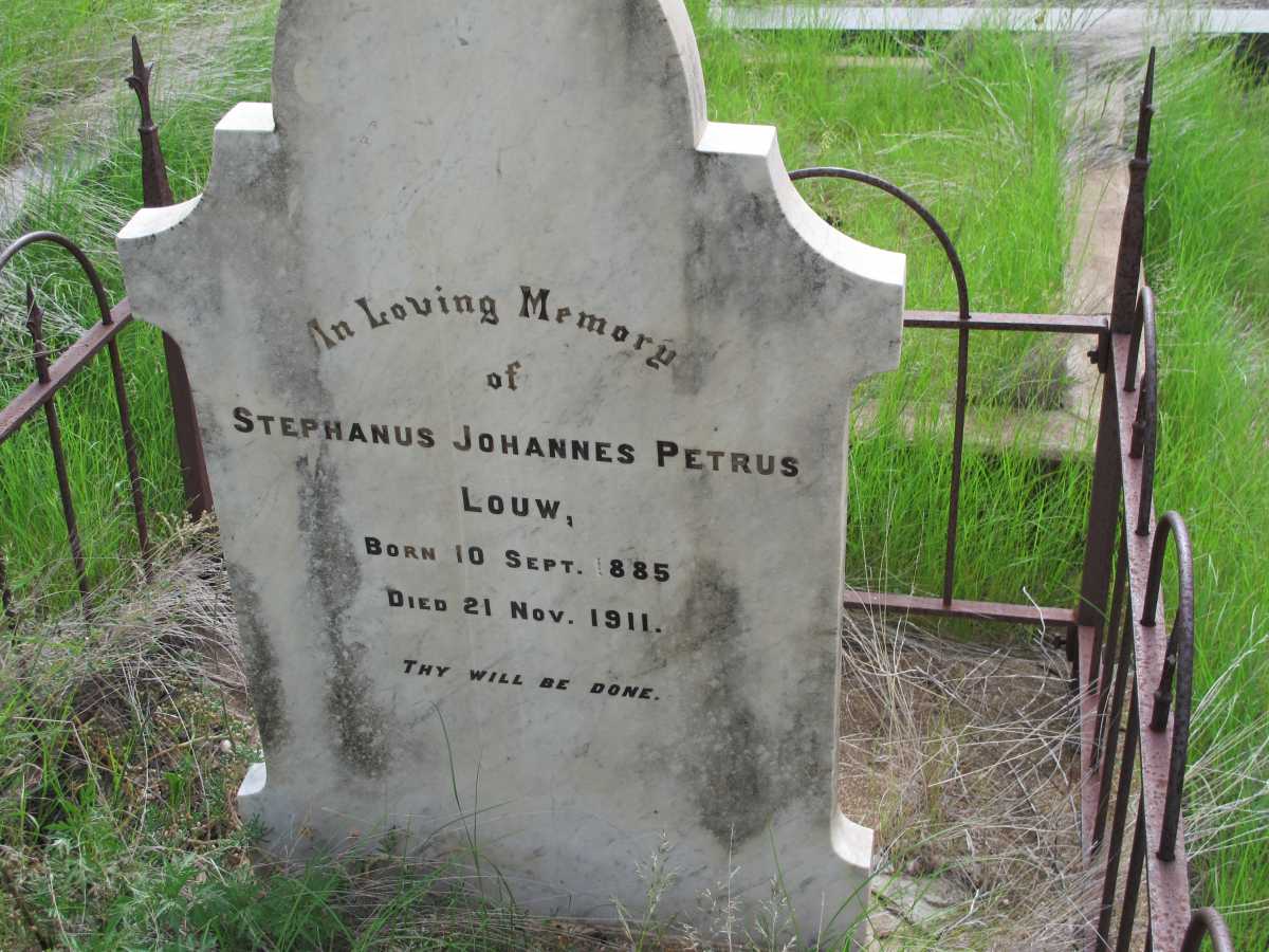 LOUW Stephanus Johannes Petrus 1885-1911