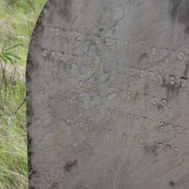 LIEBENBERG Elizabeth Louisa Sozielja nee STRAUSS 1832-1896