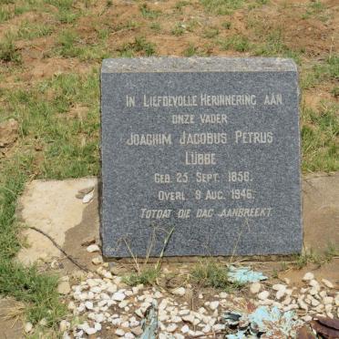 LUBBE Joachim Jacobus Petrus 1858-1946