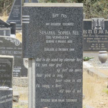 NEL Susanna Sophia nee VERMEULEN 1898-1954