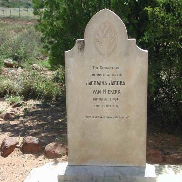 NIEKERK Jacomina Jacoba, van 1864-1936