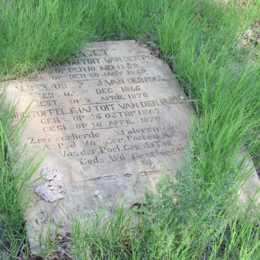 POEL Albertus P.J., van der 1865-1870 :: VAN DER POEL Du Toit 1868-1869 :: VAN DER POEL Christoffel F. Du Toit 1869-1870