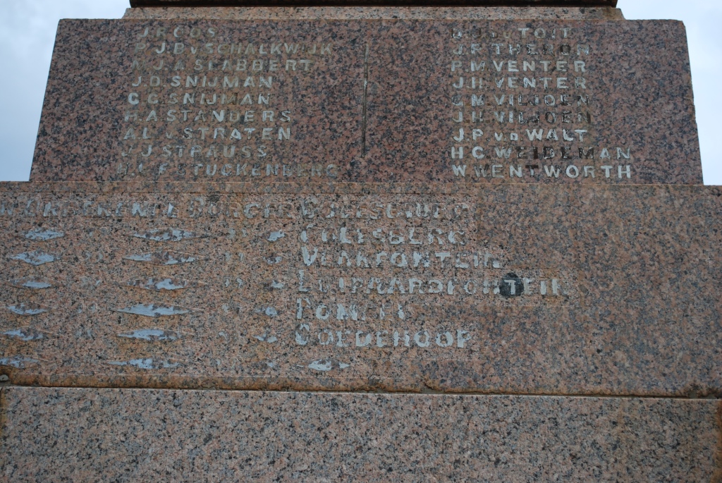 5. Anglo Boer War monument