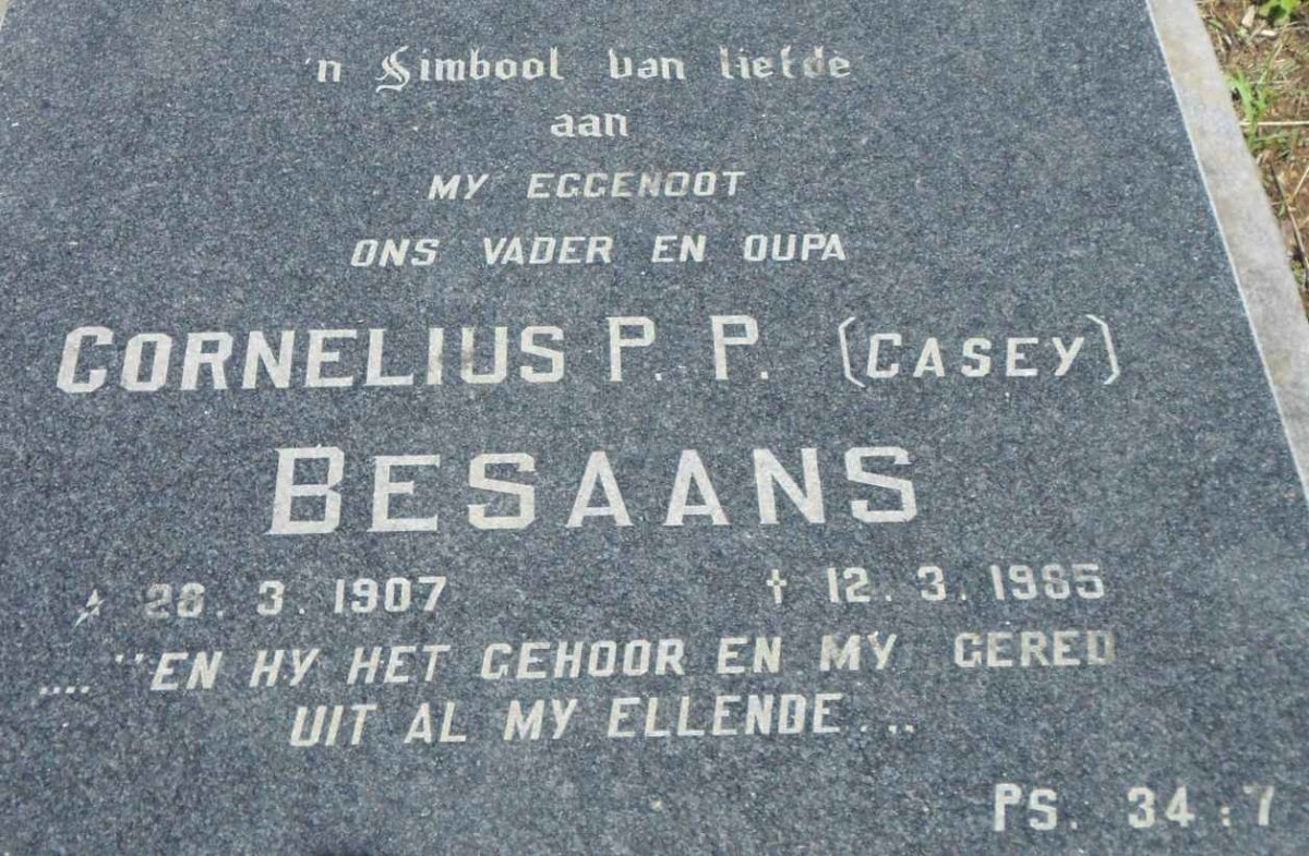 BESAANS Cornelius P.P. 1907-1985