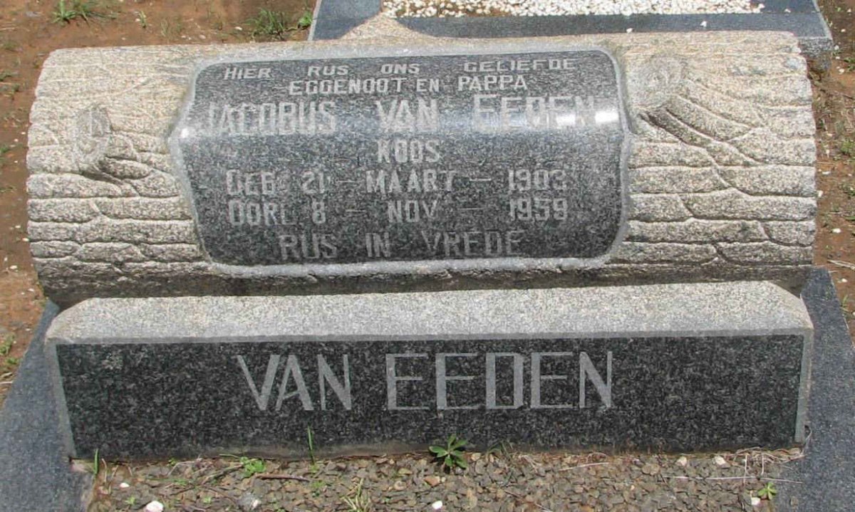EEDEN Jacobus, van 1903-1959