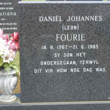 FOURIE Daniel Johannes 1962-1985