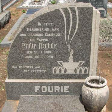 FOURIE Philip Rudolf 1893-1949
