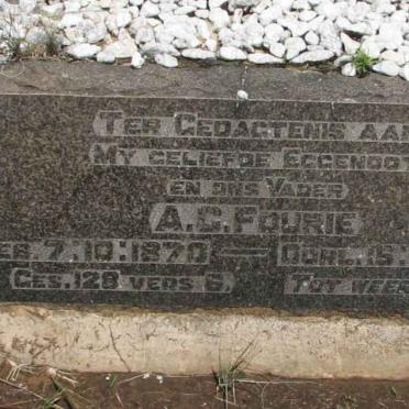 FOURIE A.C. 1870-1949