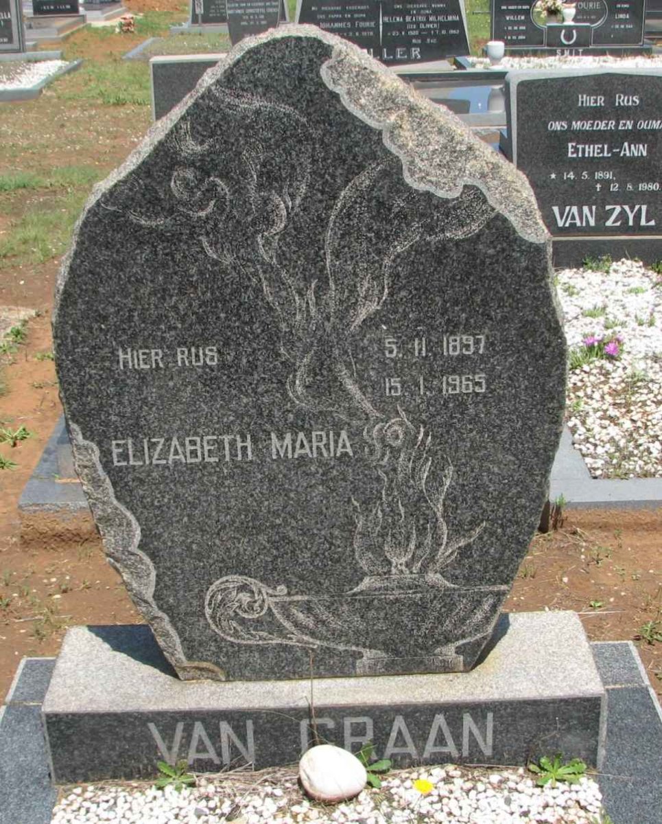 GRAAN Elizabeth Maria, van 1897-1965