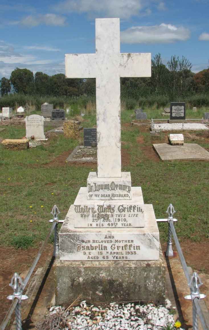 GRIFFIN Walter Walls -1910 &amp; Isabella -1933