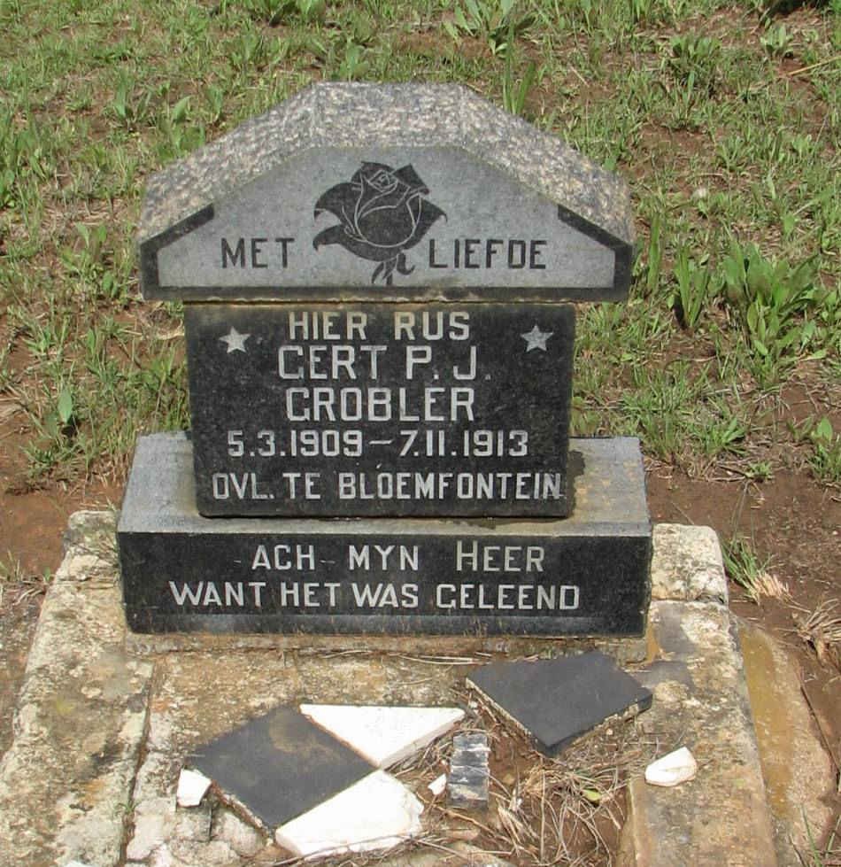 GROBLER Gert P.J. 1909-1913