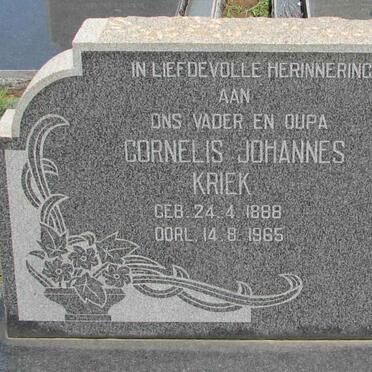 KRIEK Cornelis Johannes 1888-1965