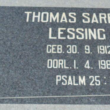 LESSING Thomas Sarel 1912-1983
